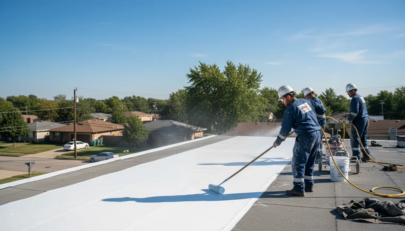 Commercial roof coating in Cotton Valley, LA near me